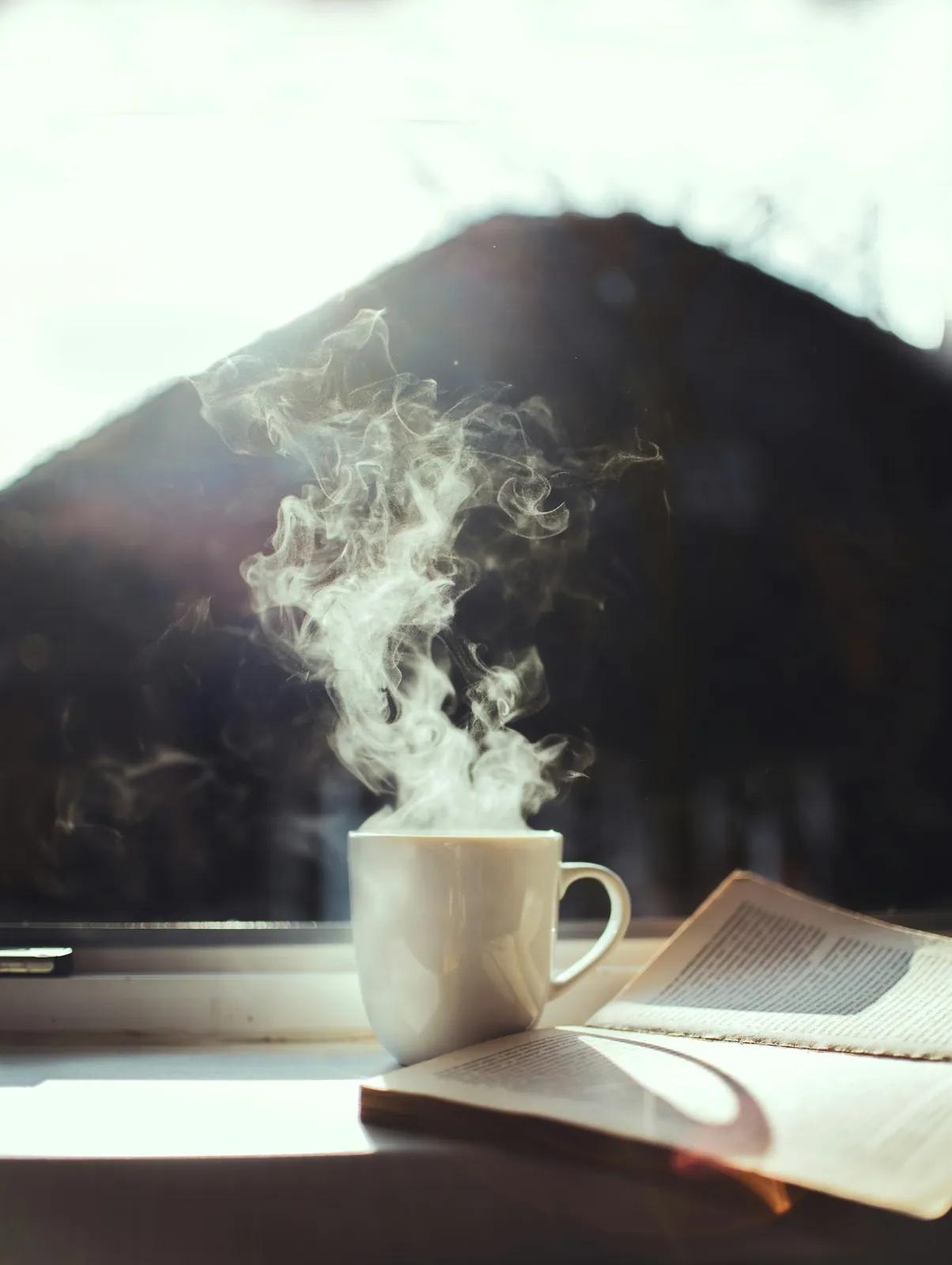 A real coffee photograph cropped tightly around the cup.