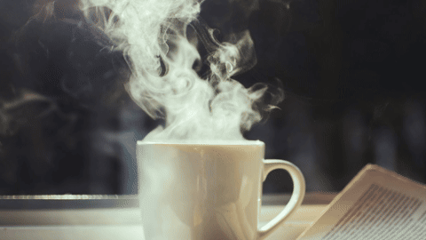 First frame of the GIF coffee-photo animation export.